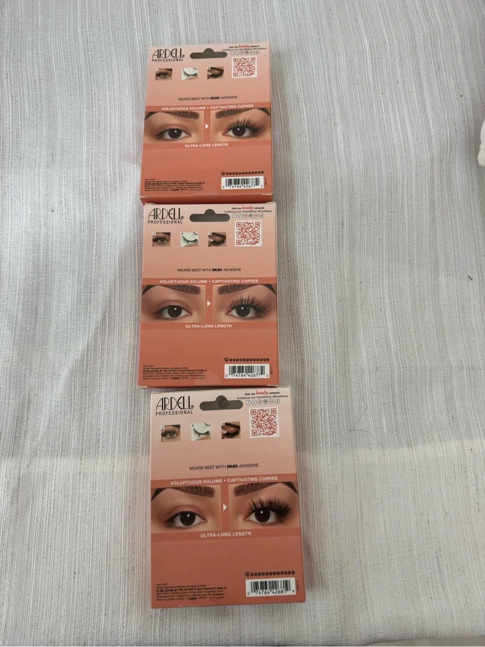 Ardell Big Beautiful Lashes BBL 3 packs— Black (4 Pairs)